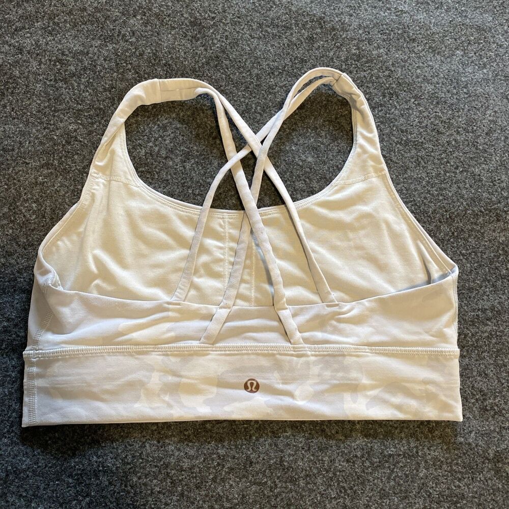 lululemon Energy Sports Bra Camo Gray Size 10